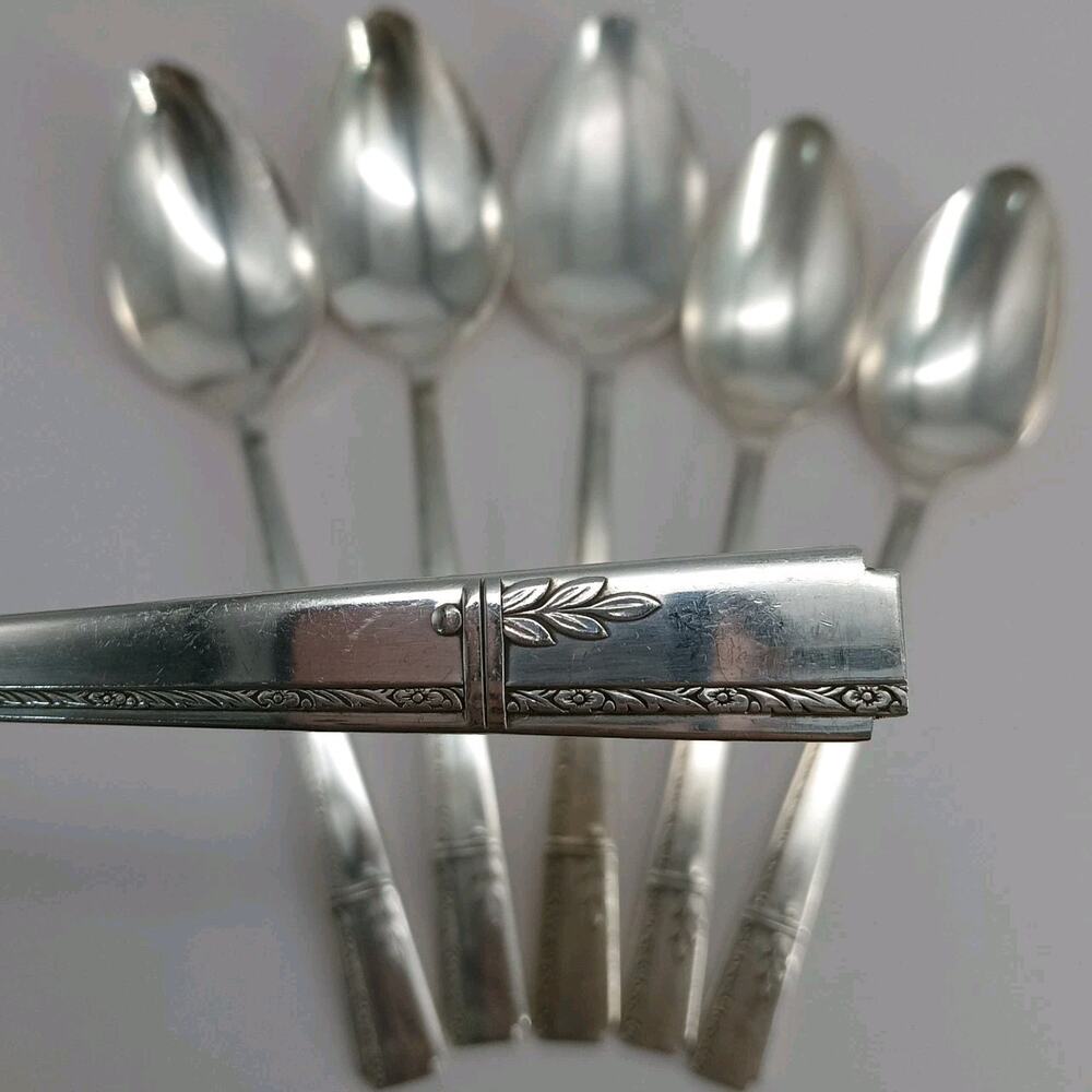 6X Tbsp Oneida Prestige GRENOBLE Silverplate Serving N Table Spoons